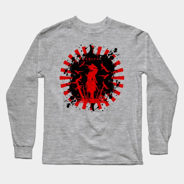 Samurai Warrior Long Sleeve T-Shirt by Lifeline/BoneheadZ Apparel